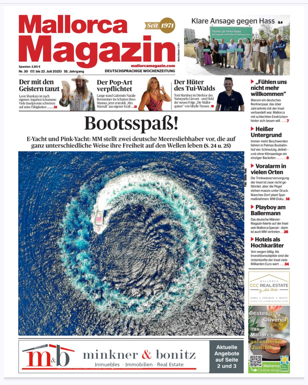 Cover-Magazin-Thepinkboat-mallorca.com Mallorca Magazin Cover